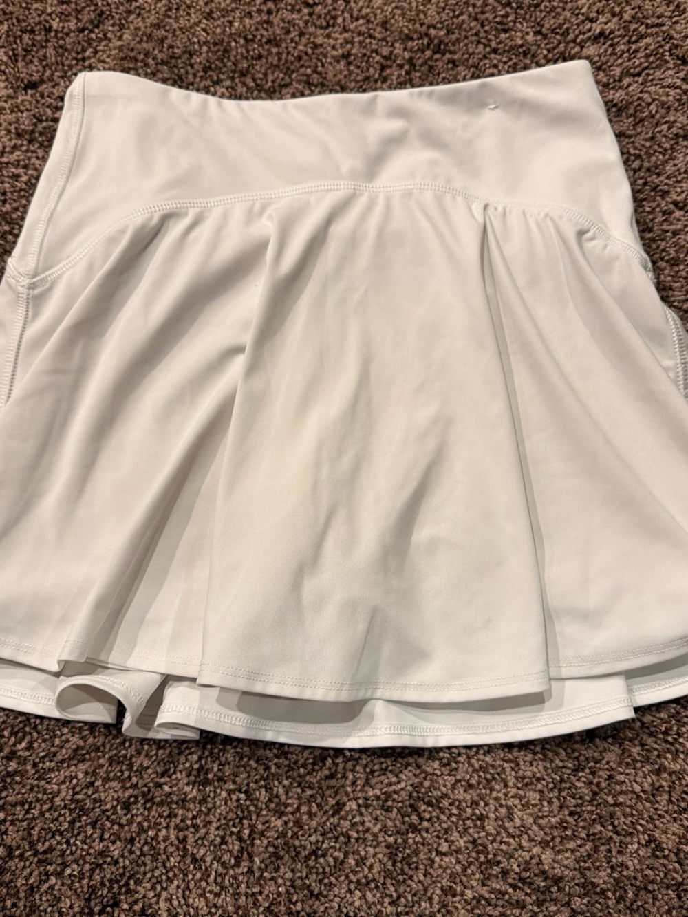 Old Navy White Athletic Skater Skirt with Built-In Shorts